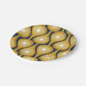 Mustard Mustard van het middeneeuwse moderne atoom Papieren Bordje (Gekanteld)