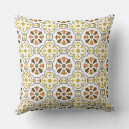 Mustard Orange Alhambra Throw Pillow Kussen