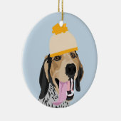 Mustard Pet Coonhound Ornament (Rechts)