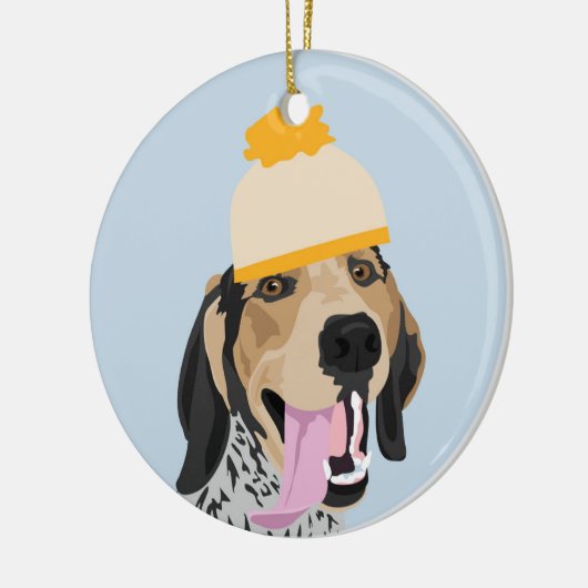 Mustard Pet Coonhound Ornament (Links)