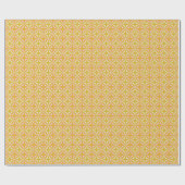 Mustard Pink Retro Geometric Pattern Mid Century Cadeaupapier (Vlak)