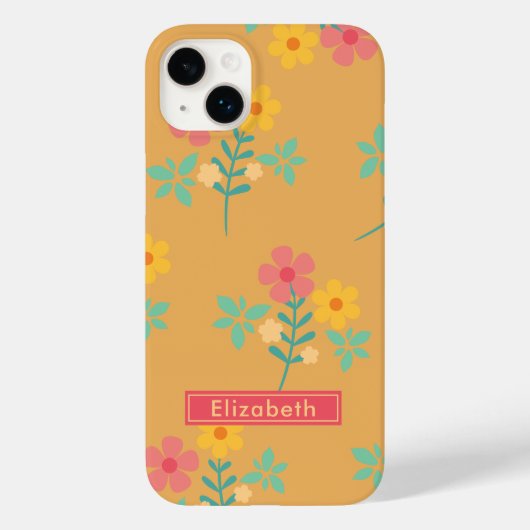Mustard Retro Daisy Bouquet Case-Mate iPhone Case (Achterkant)