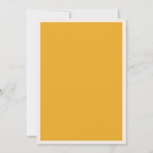 MUSTARD RETRO SCRIPT | INSCHRIJVING VAN DE GRADUAT KAART (Achterkant)