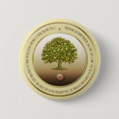 Mustard Seed gift Baptism Button, Faith Accessoire Ronde Button 5,7 Cm (Voorkant)