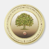 Mustard Seed gift Baptism Faith Kitchen Accessorie Magneet (Voorkant)