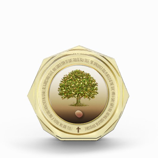 Mustard Seed home decor, Christelijk cadeau, Faith Fotoblokken (Voorkant)