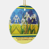 MUSTARD SEEDS GROW - ORNATIE PER PERRY RITCHIE KERAMISCH ORNAMENT (Rechts)