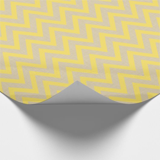 Mustard Spice Moods Chevrons Cadeaupapier (Hoek)