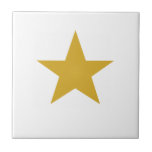 Mustard Star Tegeltje<br><div class="desc">Mosterd Star Ceramic Tegel. Sterren zijn altijd in mode!</div>