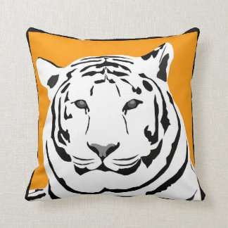 Mustard Tiger Throw Cushion Kussen