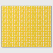 Mustard Victoriaans Keys Cadeaupapier (Vlak)