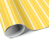 Mustard Victoriaans Stripe Cadeaupapier (Rol Hoek)