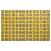 Mustard Victoriaans tapelontwerp Stof (Yard (91,4 cm))