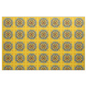 Mustard Victoriaans tapelontwerp Stof (Fat Quarter)