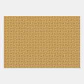 Mustard Yellow Abstract Pattern Wrapping Paper (Voorkant 3)