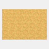 Mustard Yellow Abstract Pattern Wrapping Paper (Voorkant 2)