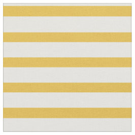 Mustard Yellow en White Stripe Fabric Stof