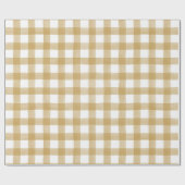 Mustard Yellow English country check Pset Gift Cadeaupapier (Vlak)