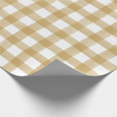 Mustard Yellow English country check Pset Gift Cadeaupapier (Hoek)