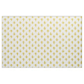 Mustard Yellow Fleur De Lis Pattern Stof (Yard (91,4 cm))