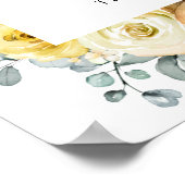 Mustard Yellow Floral Sage Greenery Cards & Gifts Poster (Hoek)