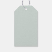 Mustard Yellow Floral Sage Greenery Modern Wedding Cadeaulabel (Achterkant)