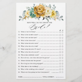 Mustard Yellow Floral Sage Vrijgezellenfeest