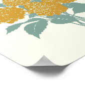  Mustard Yellow Flower Illustration Poster (Hoek)