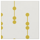 Mustard Yellow Geometric Stippen Pattern Stof (Close Up)