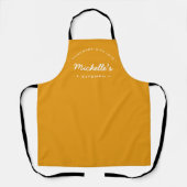 Mustard Yellow Homemade met Love Custom Kitchen Schort (Voorkant)