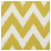Mustard Yellow Ikat Chevron Stof (Swatch)