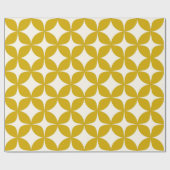 Mustard Yellow in het moderne vormpatroon uit de m Cadeaupapier (Vlak)