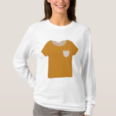 Mustard Yellow Minimalist Top (Voorkant)