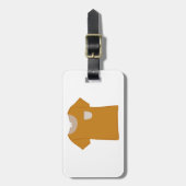 Mustard Yellow Minimalist Top Bagagelabel (Voorkant verticaal)