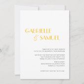 Mustard Yellow Modern Minimal Wedding (Voorkant)