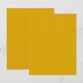 Mustard Yellow Notitiekaartje (Voorkant / Achterkant)