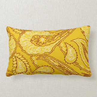 Mustard Yellow Paisley Print Summer Fun Girly Kussen