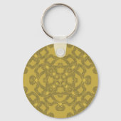 Mustard Yellow Pattern Sleutelhanger (Voorkant)