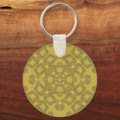 Mustard Yellow Pattern Sleutelhanger (Voorkant)