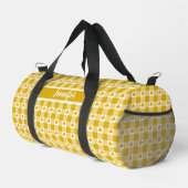 Mustard Yellow Plaid Shamrock Clover Customizable  Plunjezak (Rechterhoek)