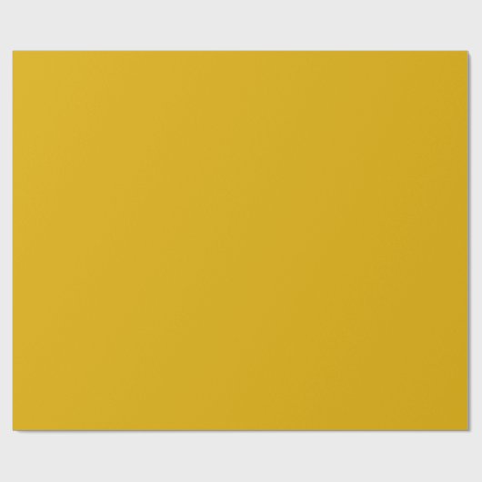 Mustard Yellow Solid Color Cadeaupapier (Vlak)