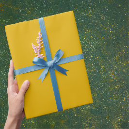 Mustard Yellow Solid Color Cadeaupapier