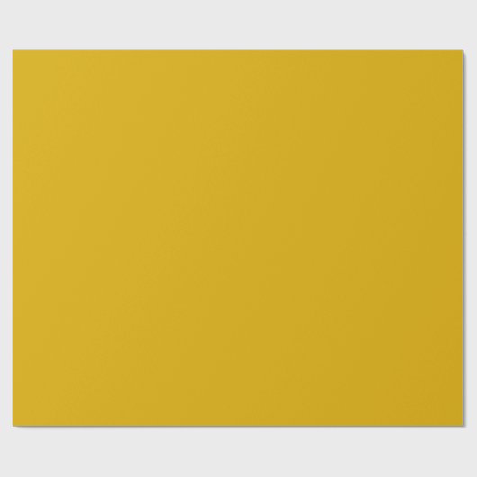 Mustard Yellow Solid Color Cadeaupapier (Vlak)