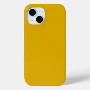 Mustard Yellow Solid Color iPhone 15 Case
