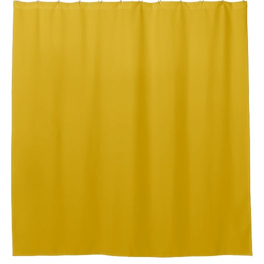 Mustard Yellow Solid Color Douchegordijn (Voorkant)