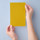 Mustard Yellow Solid Color Flyer (Hand)