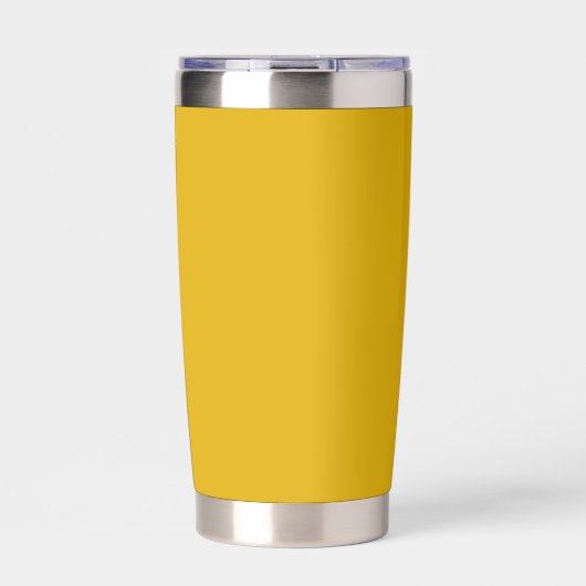 Mustard Yellow Solid Color Geïsoleerde Drinkbeker (Voorkant)