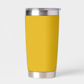Mustard Yellow Solid Color Geïsoleerde Drinkbeker (Links)