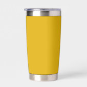 Mustard Yellow Solid Color Geïsoleerde Drinkbeker (Rechts)