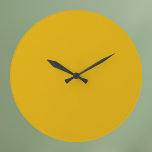 Mustard Yellow Solid Color Grote Klok<br><div class="desc">Mustard Yellow Solid Color</div>
